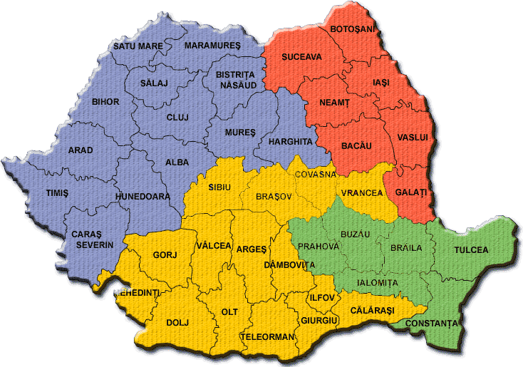 Romanian map